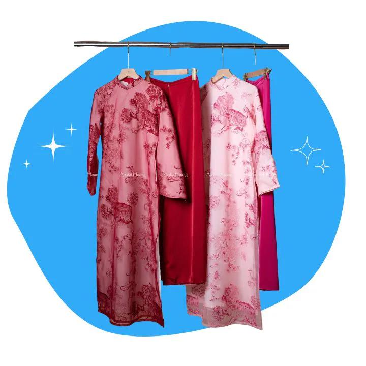 Giặt khô bộ áo dài